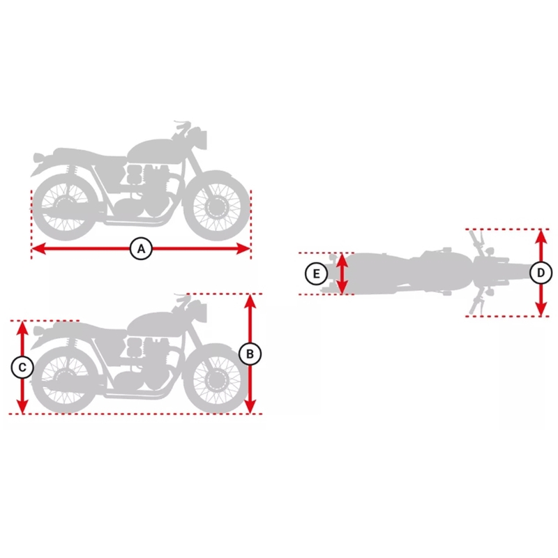 Funda para motocicleta con compartimento para equipaje Oxford Solatex plata