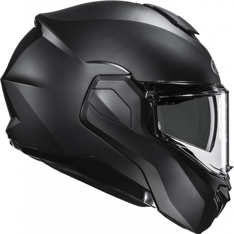 Casco de moto abatible HJC i101 Negro sólido semimate