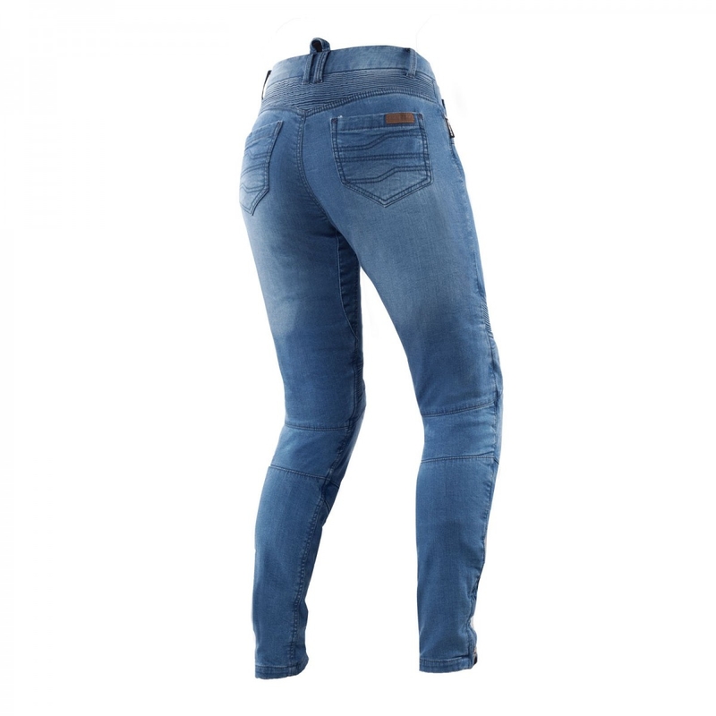 Pantalones vaqueros de moto largos para mujer Shima Jess azul
