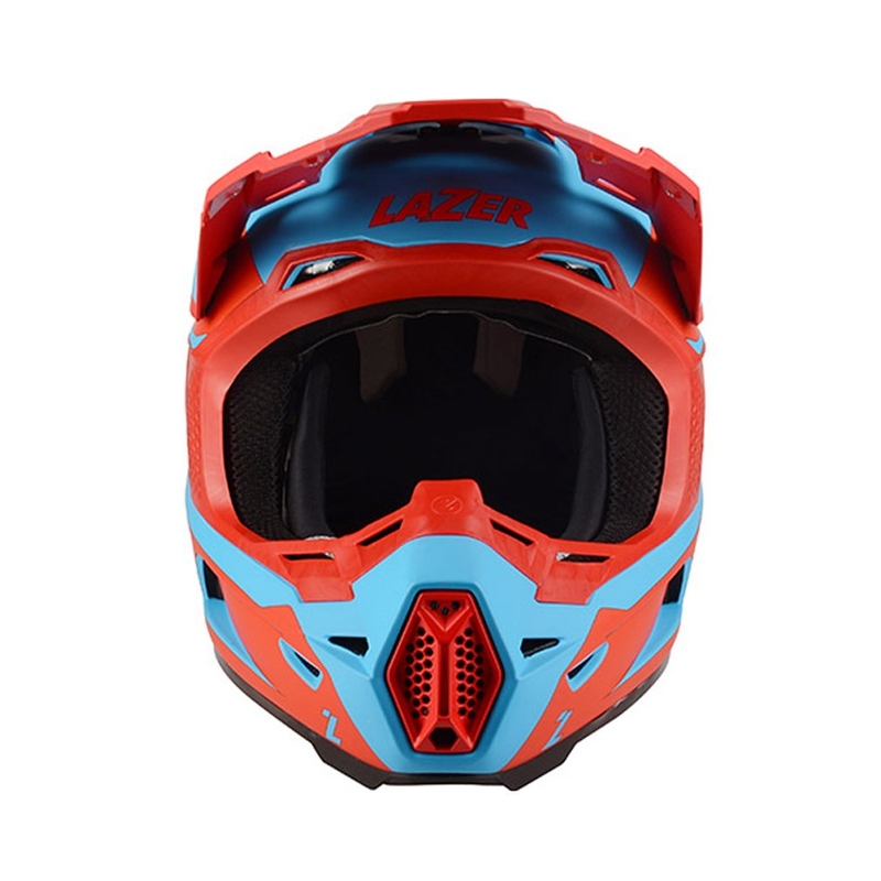Motokrosová přilba Lazer X9 Sprocket červeno-modrá
