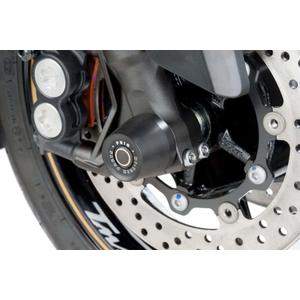 Protectores anticaídas para el eje de la rueda PUIG 8692N Tapones color negro incluidos