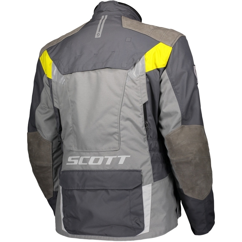 Chaqueta de moto SCOTT Dualraid Dryo gris-amarillo liquidación