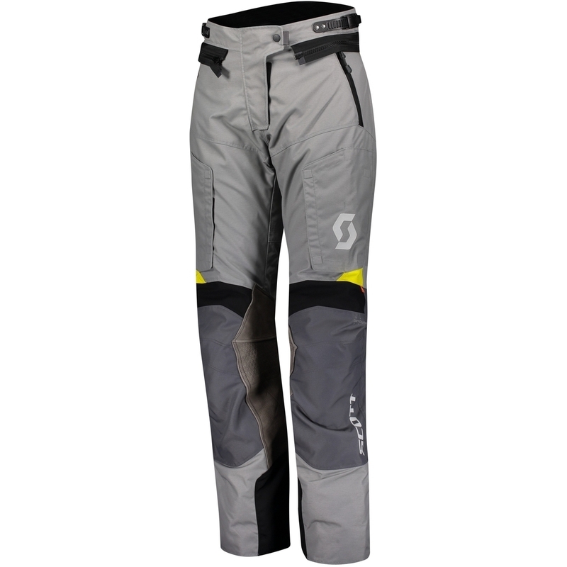 Pantalón de moto SCOTT Dualraid Dryo gris y amarillo para mujer liquidación