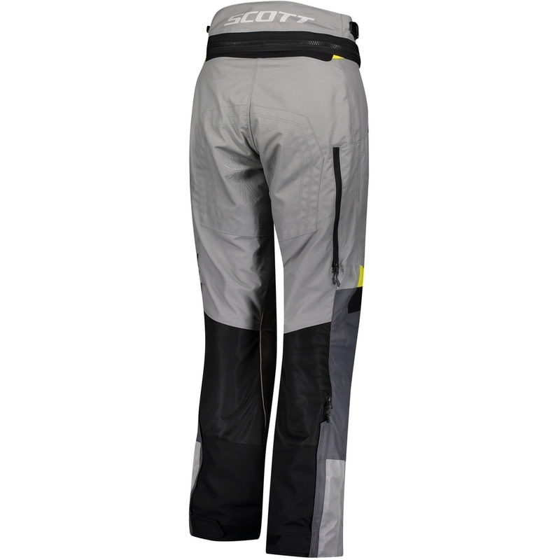 Pantalón de moto SCOTT Dualraid Dryo gris y amarillo para mujer liquidación