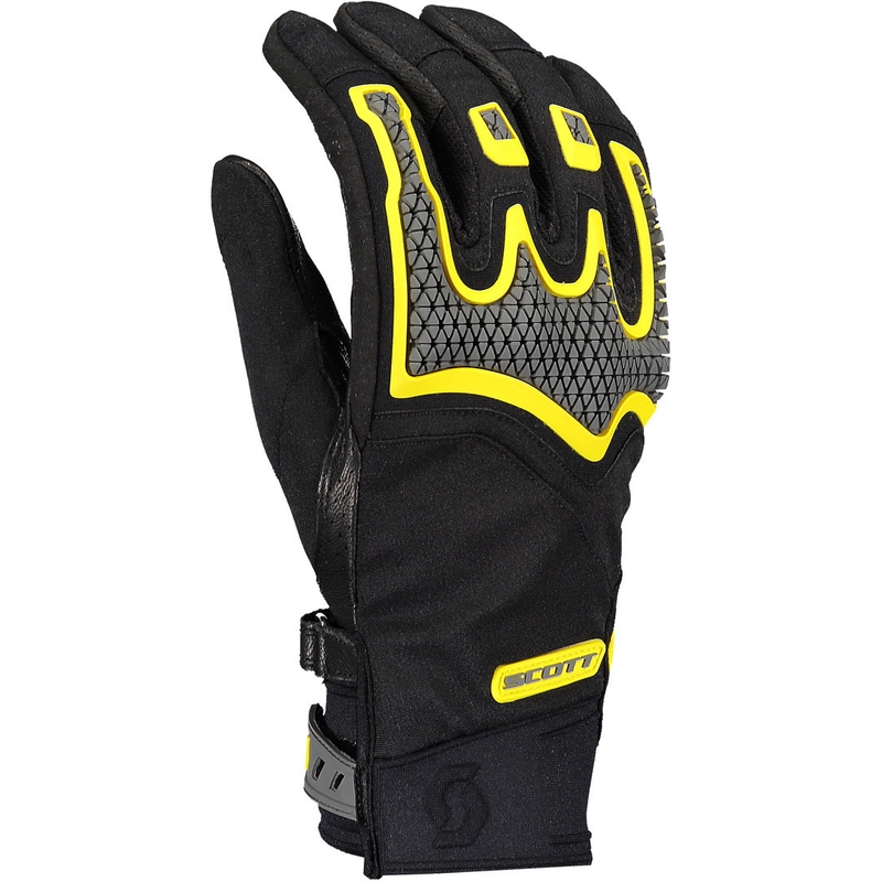 Guantes de moto SCOTT Dualraid negro-amarillo liquidación