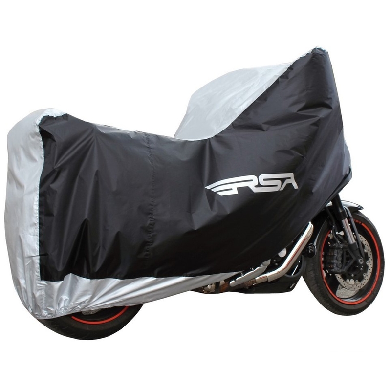 Lona para moto RSA negro-plata