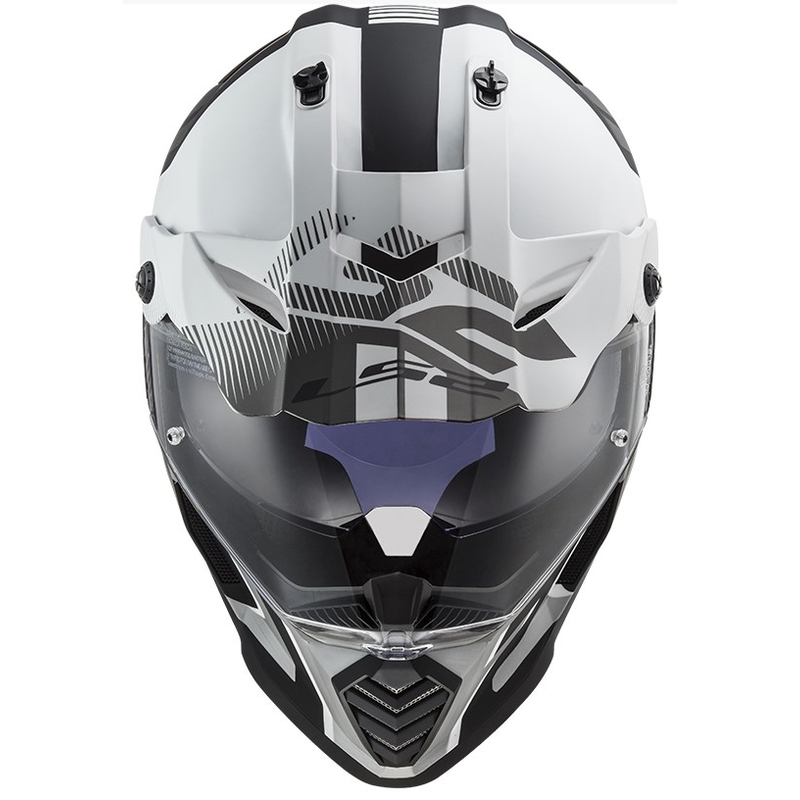 Enduro přilba LS2 MX436 Pioneer EVO Evolve bílo-šedo-černá výprodej
