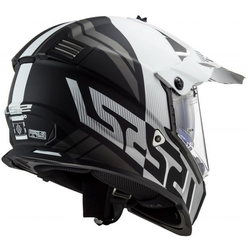 Enduro přilba LS2 MX436 Pioneer EVO Evolve bílo-šedo-černá výprodej