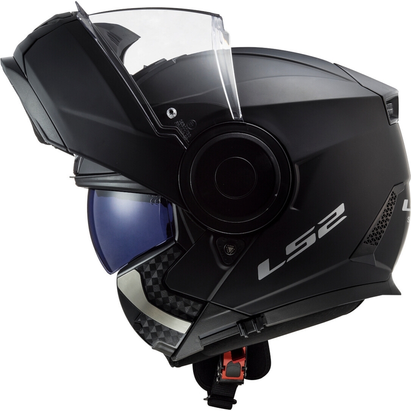 Casco de moto abatible LS2 FF902 Scope Solid Black Matte