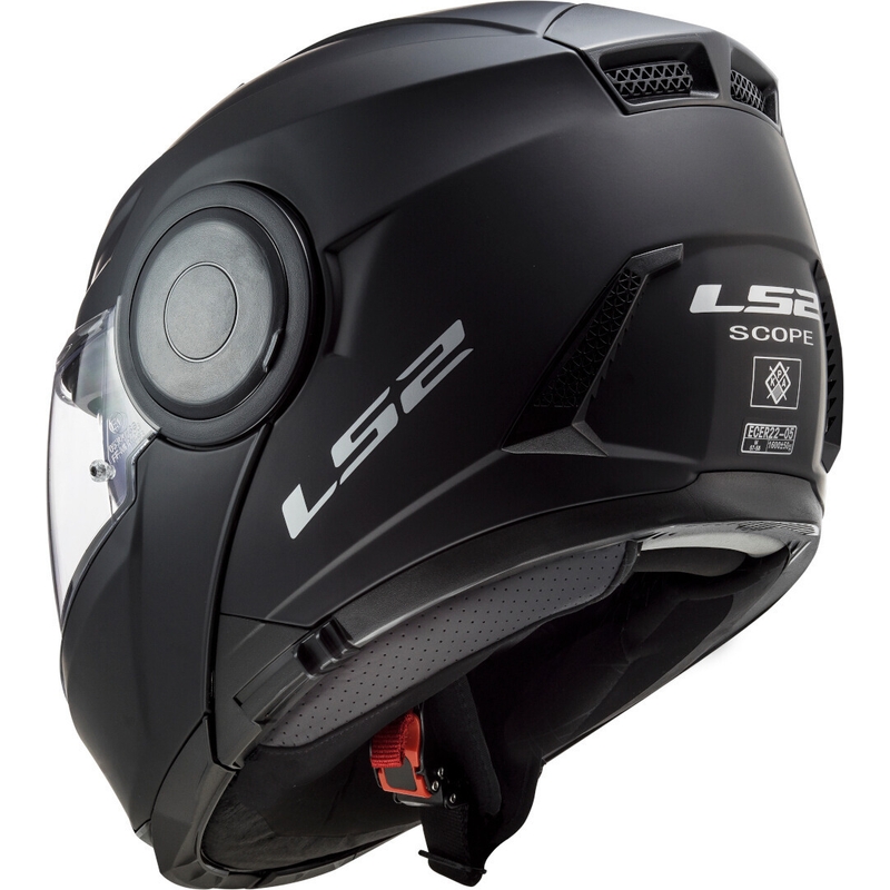 Casco de moto abatible LS2 FF902 Scope Solid Black Matte