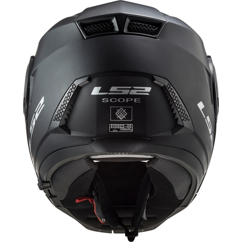 Casco de moto abatible LS2 FF902 Scope Solid Black Matte