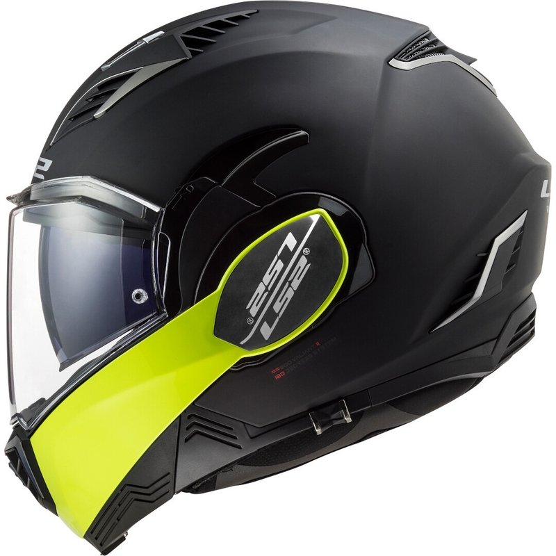 Překlápěcí přilba na motorku LS2 FF900 Valiant II Hammer černo-fluo žlutá výprodej