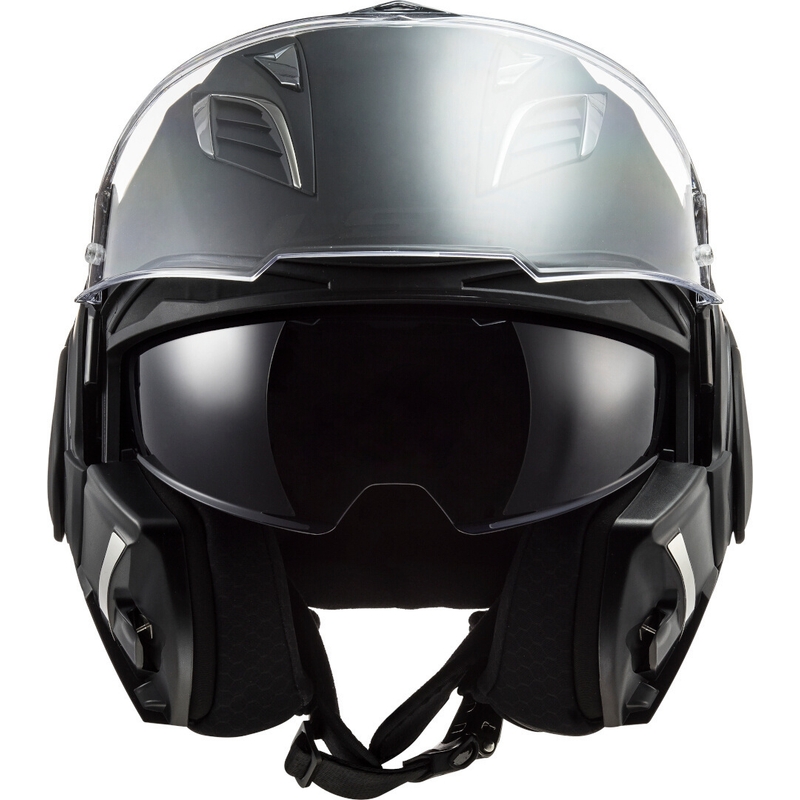 Casco de moto abatible LS2 FF900 Valiant II Noir negro mate