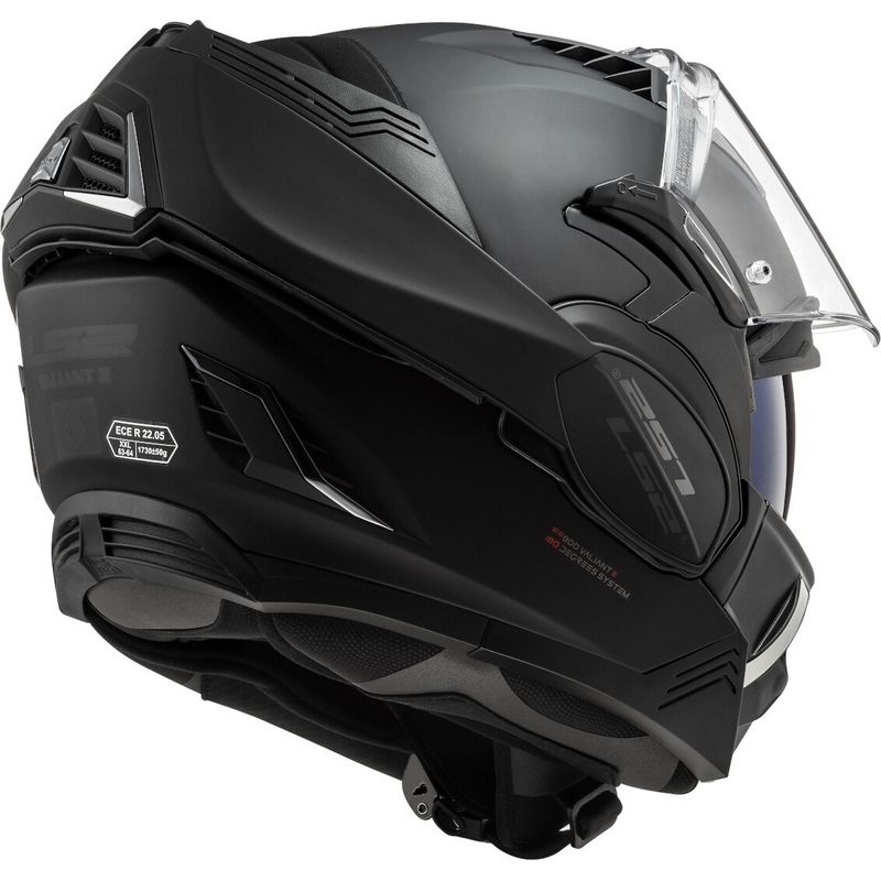 Casco de moto abatible LS2 FF900 Valiant II Noir negro mate