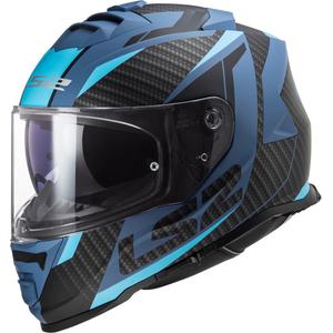 Casco integral de moto LS2 FF800 Storm Racer negro y azul