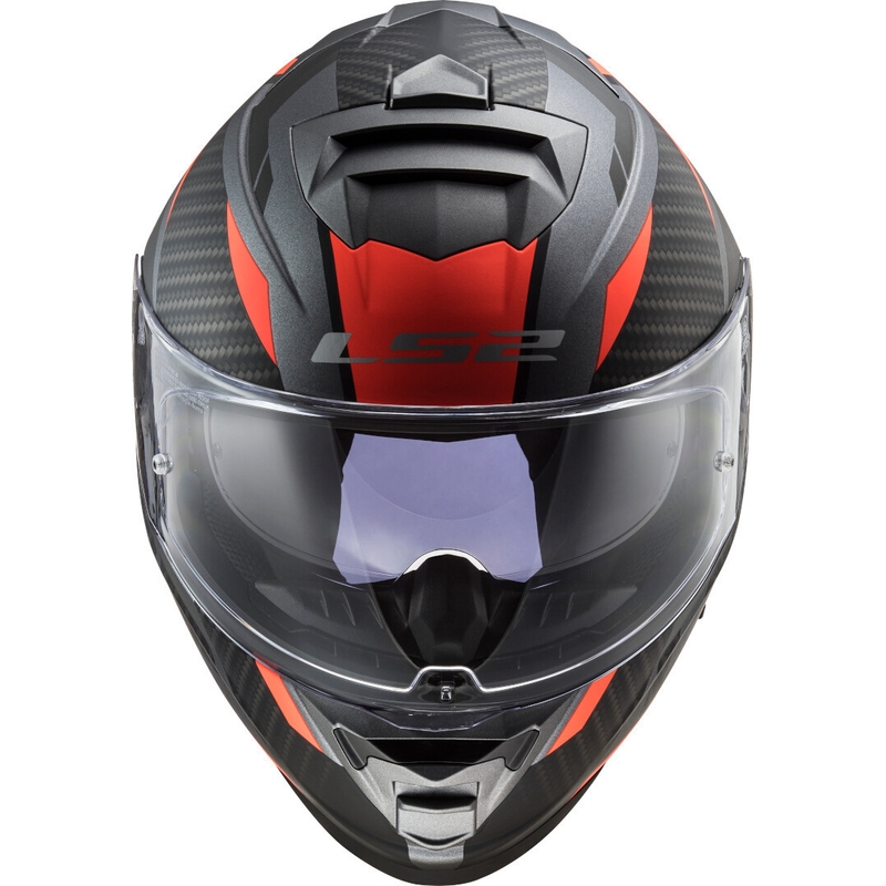 Casco integral de moto LS2 FF800 Storm Racer titanio-naranja fluorescente