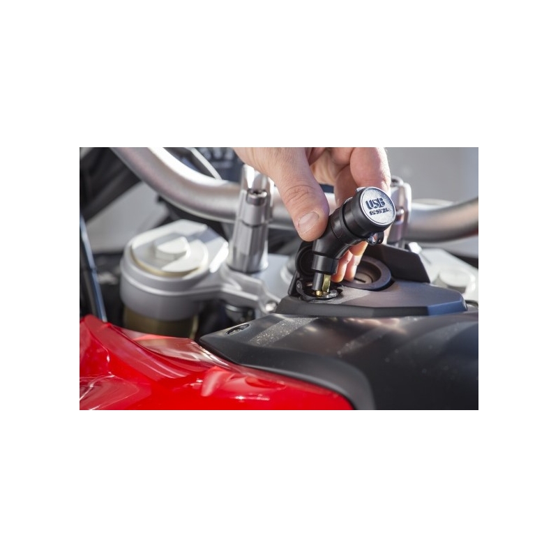 Adaptador DIN Interphone con 2 salidas USB para motocicletas, 2A