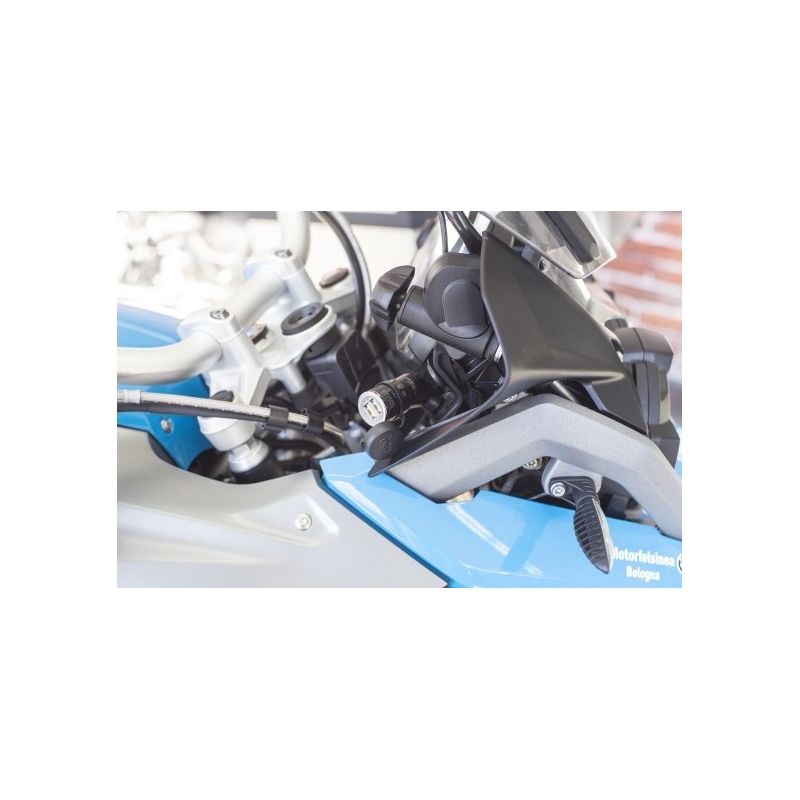 Adaptador DIN Interphone con 2 salidas USB para motocicletas, 2A