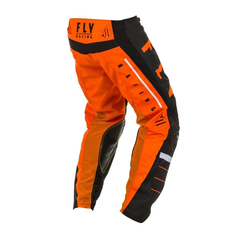 Motokrosové kalhoty FLY Racing Kinetic K120 oranžovo-černo-bílé