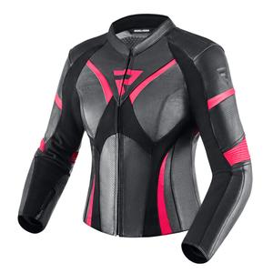 Chaqueta de moto para mujer Rebelhorn Rebel Negra y Rosa