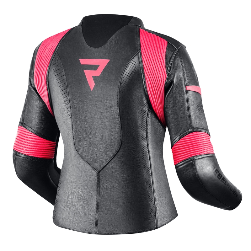 Chaqueta de moto para mujer Rebelhorn Rebel Negra y Rosa