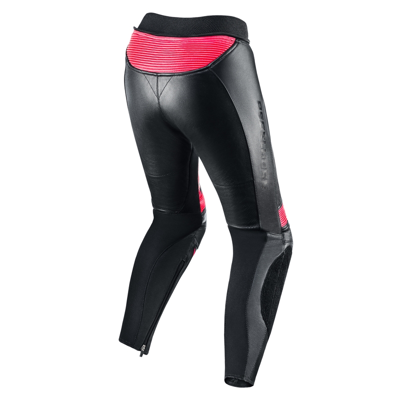 Pantalón de moto para mujer Rebelhorn Rebel Negro y Rosa