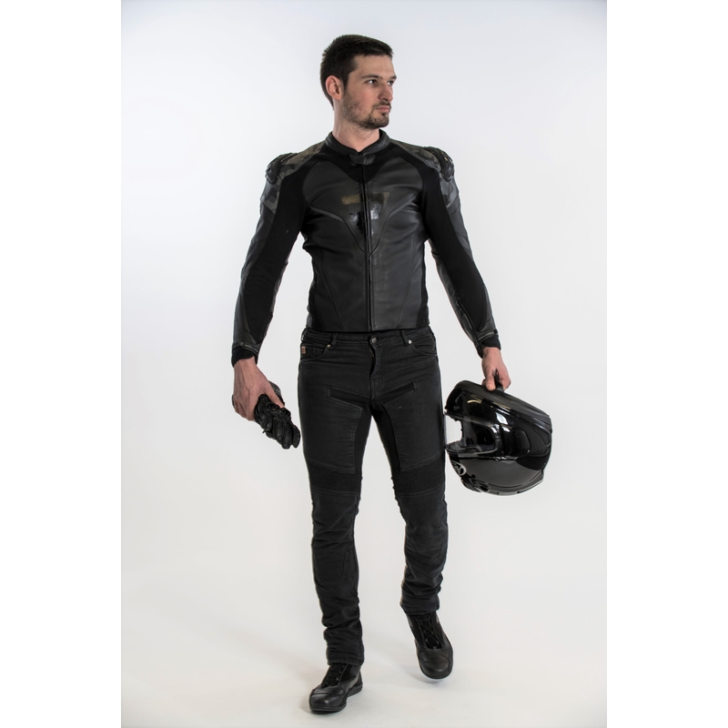 Chaqueta de moto Rebelhorn Rebel negra en oferta liquidación