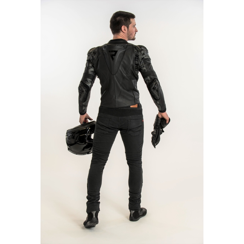 Chaqueta de moto Rebelhorn Rebel negra en oferta liquidación