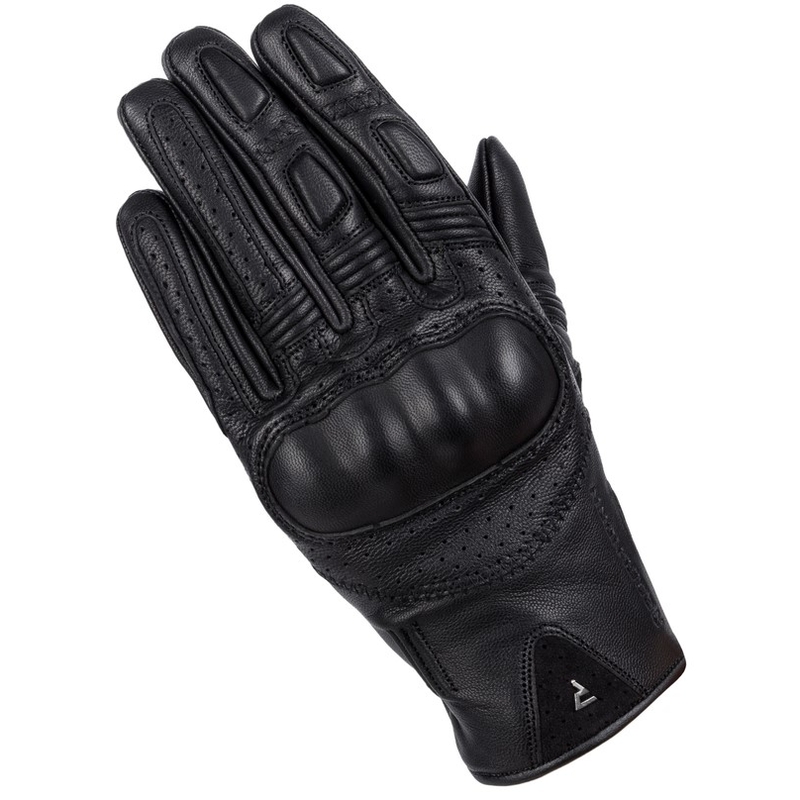 Guantes de moto para mujer Rebelhorn Thug II negros perforados