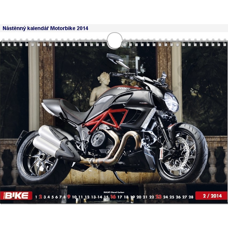 Nástěnný kalendář Motorbike 2014