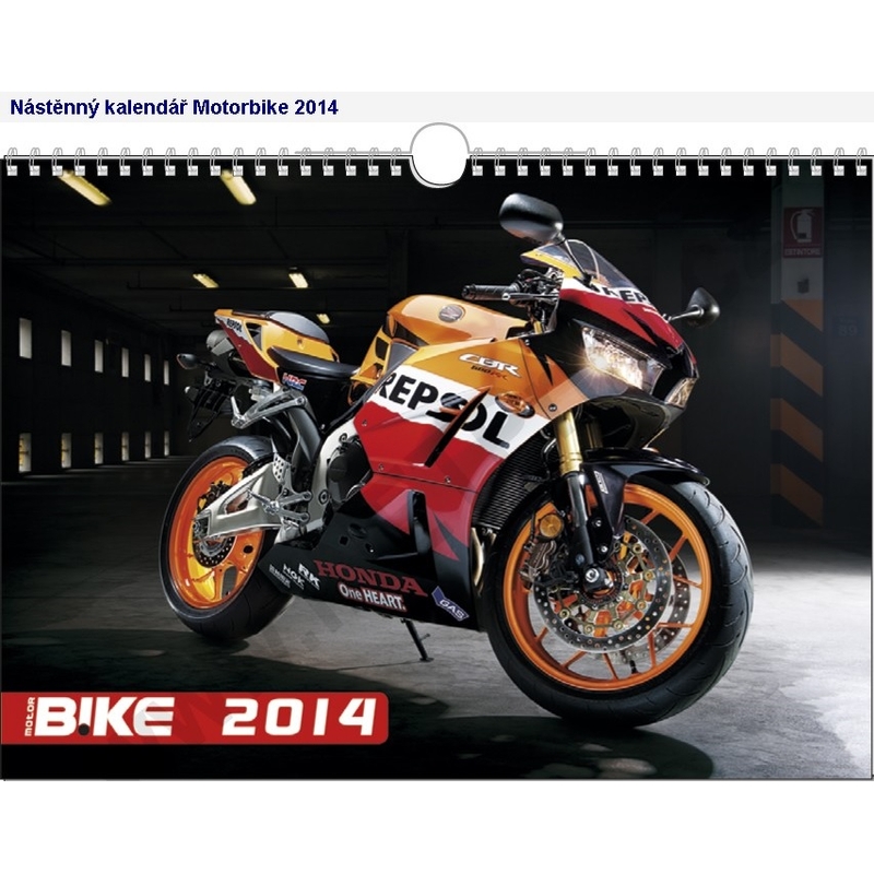 Nástěnný kalendář Motorbike 2014