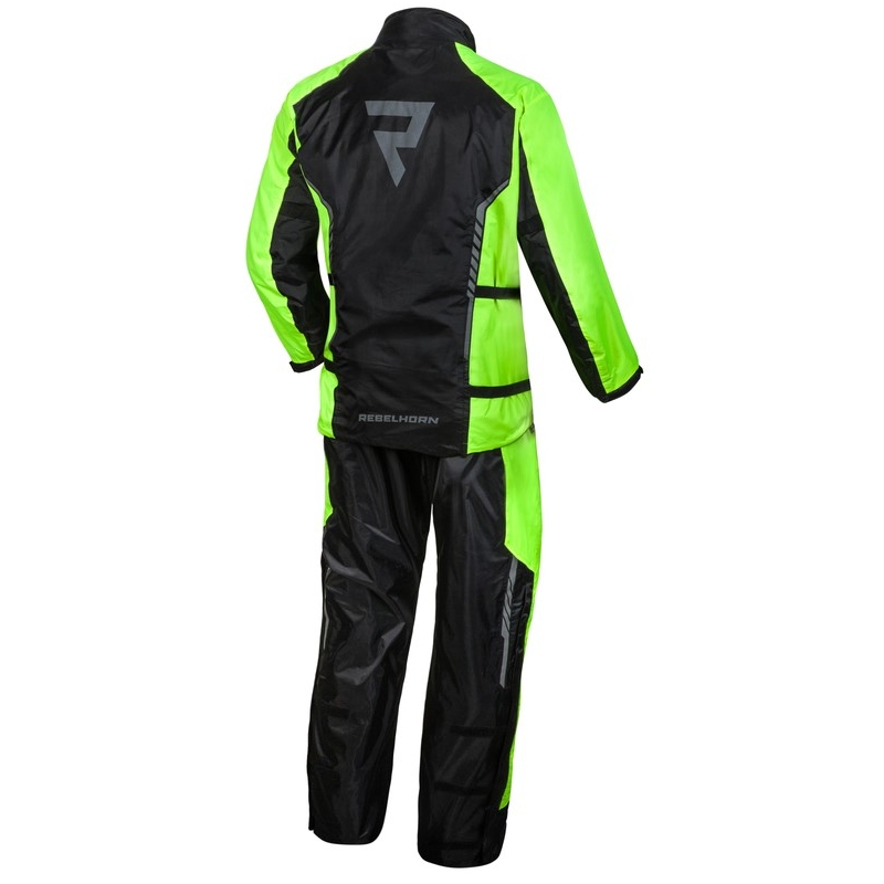 Capa de motociclista Rebelhorn Patrol amarillo flúor-negro