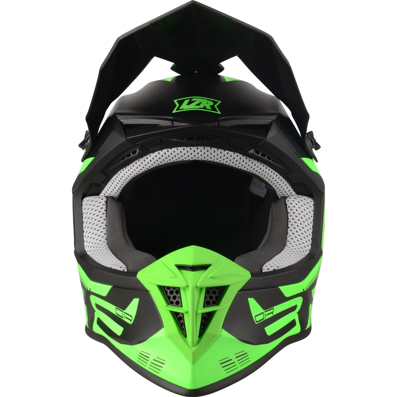 Motokrosová přilba Lazer OR-3 PP3 černo-fluo zelená