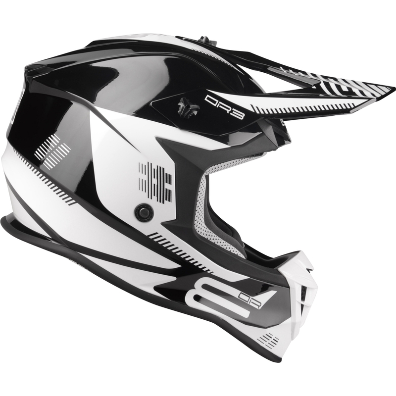 Motokrosová přilba Lazer OR-3 PP3 černo-bílá