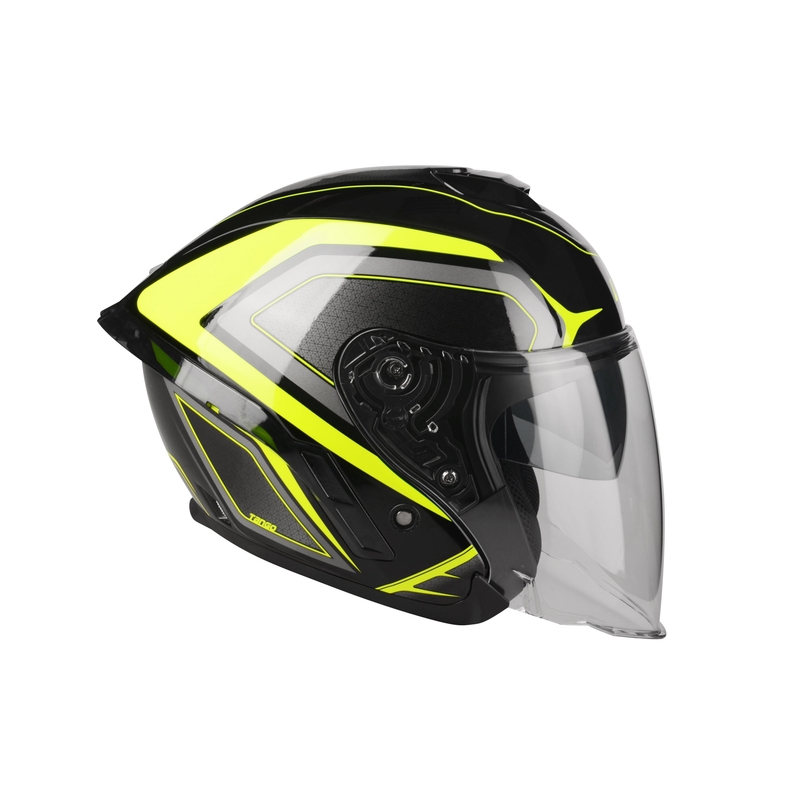 Otevřená přilba na motorku Lazer Tango S Hexa černo-fluo žlutá