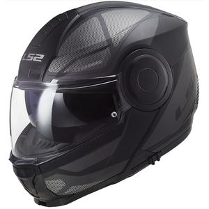 Casco de moto abatible LS2 FF902 Scope Axis negro-titanio
