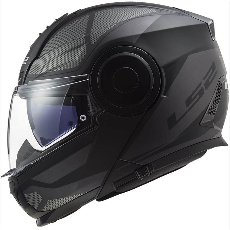 Casco de moto abatible LS2 FF902 Scope Axis negro-titanio