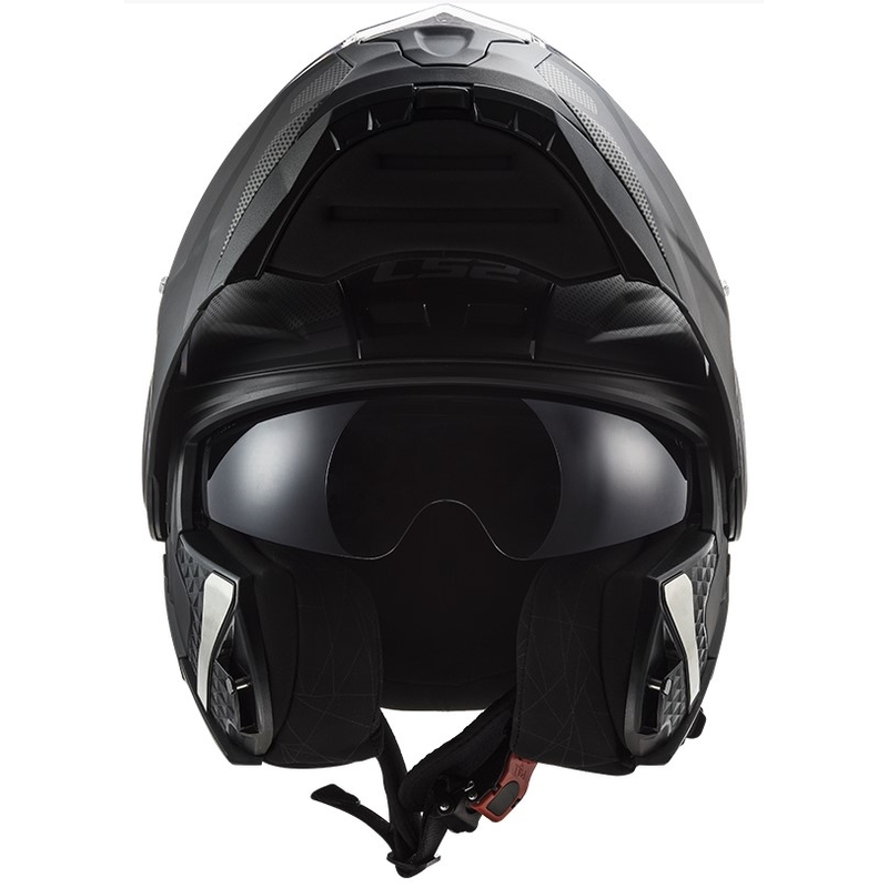 Casco de moto abatible LS2 FF902 Scope Axis negro-titanio