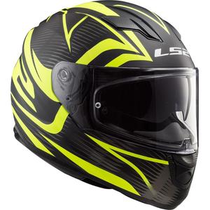 Casco integral de moto LS2 FF320 Stream Evo Jink negro-amarillo fluo