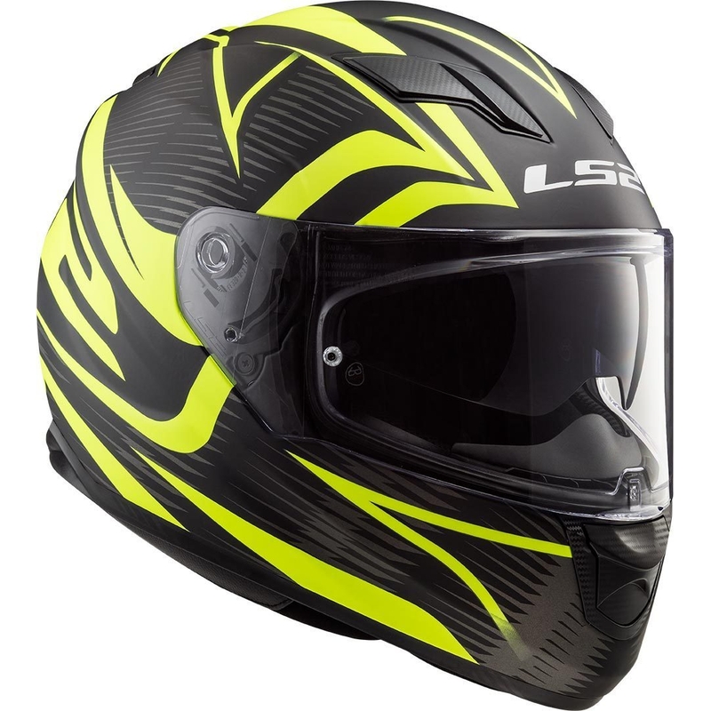 Casco integral de moto LS2 FF320 Stream Evo Jink negro-amarillo fluo