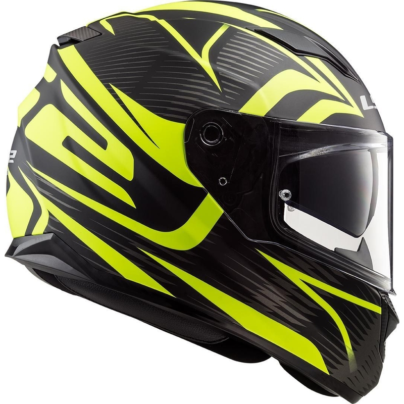 Casco integral de moto LS2 FF320 Stream Evo Jink negro-amarillo fluo