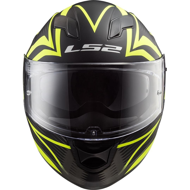 Casco integral de moto LS2 FF320 Stream Evo Jink negro-amarillo fluo