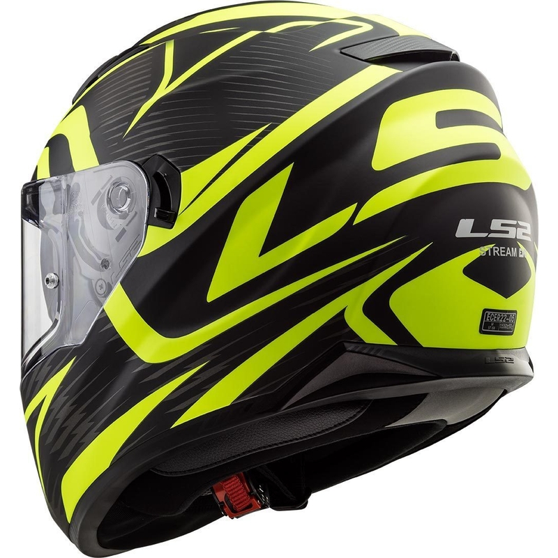 Casco integral de moto LS2 FF320 Stream Evo Jink negro-amarillo fluo