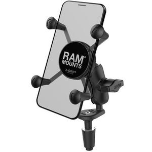 RAM Mounts X-Grip soporte de teléfono móvil con soporte de cuello para manillar de motocicleta
