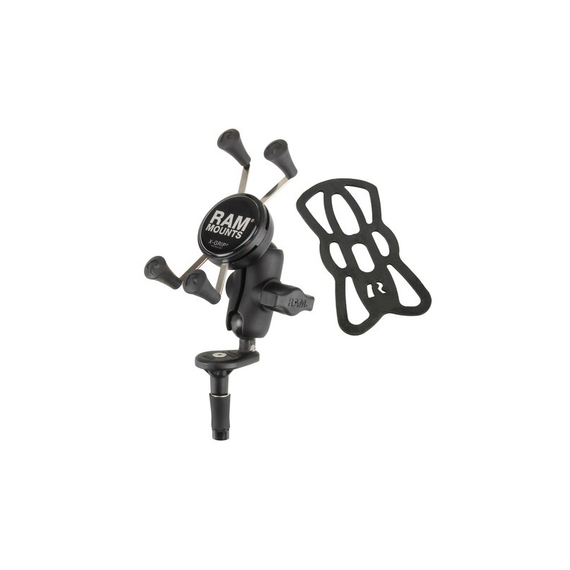 RAM Mounts X-Grip soporte de teléfono móvil con soporte de cuello para manillar de motocicleta