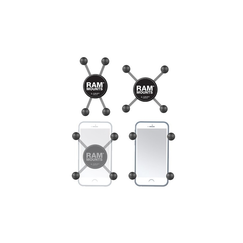 Soporte universal para teléfono móvil RAM Mounts X-Grip con perno esférico de 1