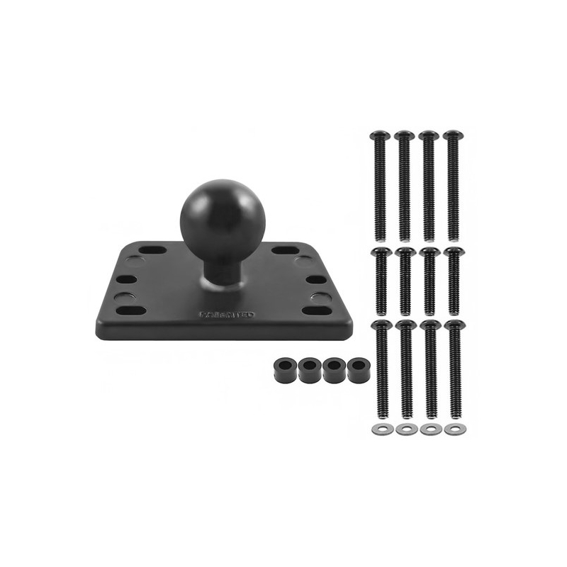 RAM Soportes para depósito de líquido de frenos de motocicleta con pasador de 1" en el centro