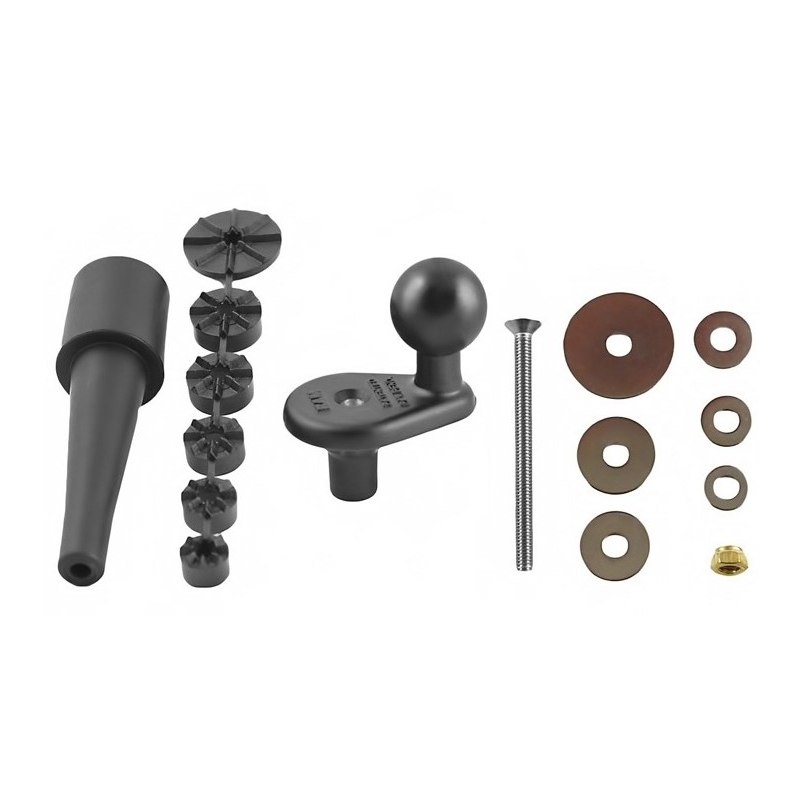 Soportes RAM para cuello de horquilla de motocicleta con pasador de 1