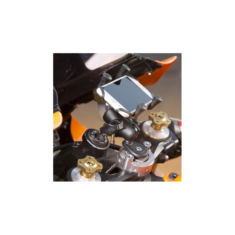 Soportes RAM para cuello de horquilla de motocicleta con pasador de 1