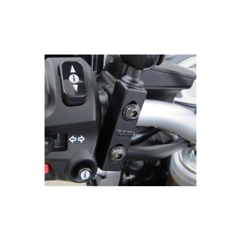 RAM Soportes con pasador de 1" para manguito de maneta de freno/embrague de motocicleta
